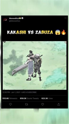 Kakashi vs Zabuza 😈⚔️| Deadliest Ninja Fight | Naruto Episode 7 #naruto #kakashi #zabuza #narutoedit