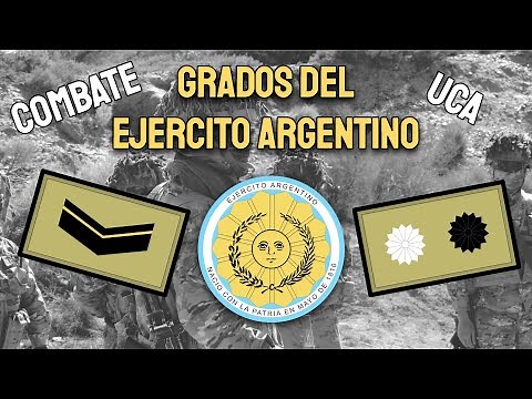 Ranks of the Argentine Army (UCA: Argentine Combat Uniform)