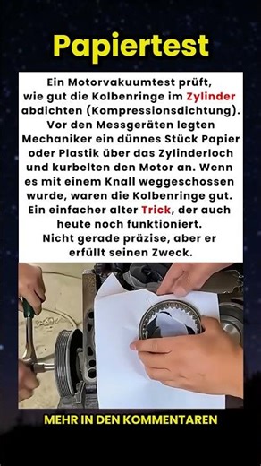 Der alte Mechaniker-Trick, der heute noch funktioniert 🔧