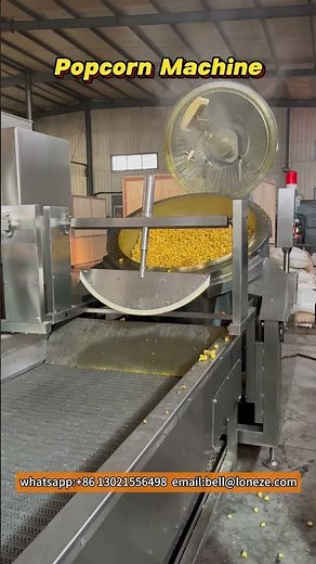 Industrial Popcorn Popper Machine Automatic Non-stick Popcorn Production Machine #popcornmachine