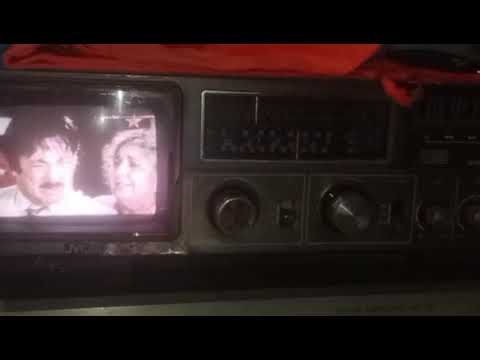 1970s JVC boombox with colours tv
