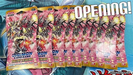 Opening New Digimon Great Legend BT4 Booster Packs – Epic Pulls