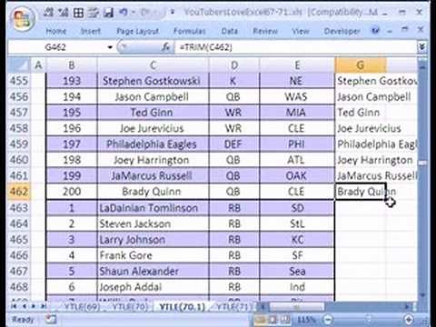 YTLE#70 PivotTable & TRIM function & AVERAGES