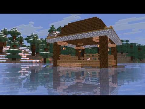 Minecraft • Frozen Fishing Hut | A Building Guide