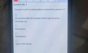 Question No. 1 Triangle or coil formation pattern represents a ... | Filo