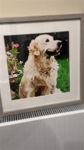 A truly beautiful trio… 🫶🏼 loved doing these #paint #dog #acrylics #love