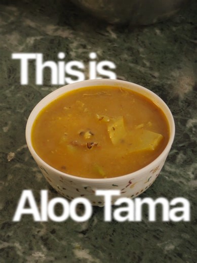 Alu tama is that comfort bowl of Nepali soup that you didn't know you needed until it's in your hands. 🍲 💛 Recipe 👇 → cumin, onion, chilli, potatoes, cowpeas → chicken fermented bamboo shoot tomatoes → salt, turmeric, coriander powder, chilli powder → ginger garlic paste chilli flakes → 500ml water (or as much as your heart wants 🤭) 🫙 slow cook in pressure cooker — 7 to 10 whistles 🍲 serve hot — drink it straight from the bowl or eat with rice. both are correct. save this for your next coz