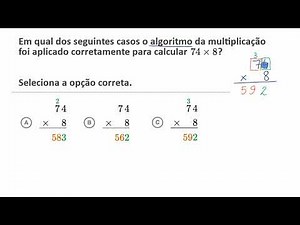 Aplicação do algoritmo da multiplicação - Khan Academy em português (4.º ano)