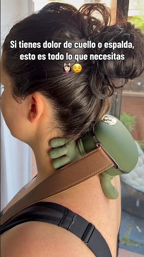 Masajeador de cuello y espalda portátil con varias temperatura🤩💆🏻‍♀️ #cervicales #dolor #masajes