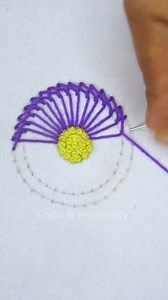 176K views · 1.4K reactions | So pretty circle hand embroidery sewing tutorial! #reelsfb #handmade #reelsvideo #embroidery #virals #everyone #diy #trendingreels #trending #fypシ゚ #viral #design #reels #viralreels #fypシ゚viralシ #fypシ #viralvideo #cute #support #satisfying #trendingvideo #fbreels #flowers #viralreelsfb | Crafts & Embroidery | Facebook