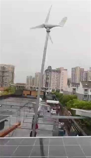 HT Solar PV Panel Ground Mounting Brackets Structure and 48v Wind Turbine Controller Generator Hybrid System for Home Use