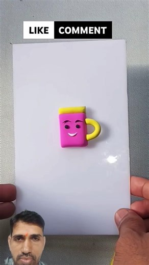 🤗Cup Clay Hand Art #diy #trending #art #shortsvideo #shorts #viral #cup #creativeclayideas