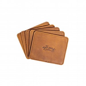 Leather Coaster Set