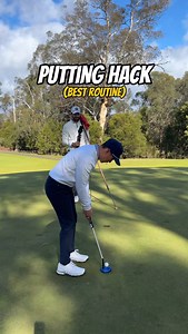 Most golfers waste time on the putting green… here are 3 drills that actually make you better ⛳️ 1️⃣ Stroke Check: Build a simple tee gate barely wider than your putter head at impact, and another gate just wide enough for a ball a few inches ahead. If you can roll the ball through both gates, you know your stroke is square and your ball is starting on line. 2️⃣ Distance Control: Place a stick 15~20 feet away. The goal? Roll the putt so it just kisses the stick and trickles back. It forces incre