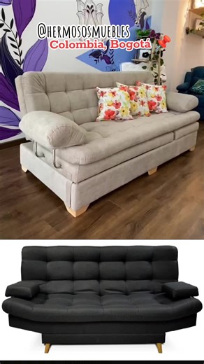 Sofá Cama Reclinable con Baúl para Ahorrar Espacio en Hogar | Muebles Modernos Colombia