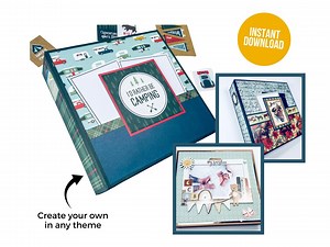 Interactive Mini Album PDF and Tutorial, DIY Mini Album, Make Your Own Album, Scrapbook, Photo Album - Etsy