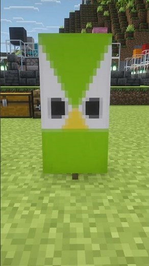 Can I Make the Duolingo Bird in Minecraft? Banner Request #2