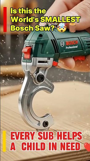 World's SMALLEST Working Bosch Saw! 🤯🪚 #shorts #woodworking
