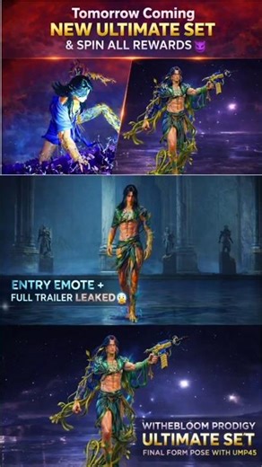 Withebloom Prodigy Ultimate Set coming Tomorrow 😱 I Entry Emote & Final Form UMP45 🔥 #shorts