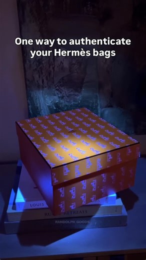 Randolph Goods on Instagram: "Start with the box… Did you know Hermès introduced UV-reactive security markings in the early 2000s as an additional internal authentication measure, alongside traditional blind and foil stamps. These markings are applied using fluorescent ink that remains invisible under normal light and is designed to be seen only under UV illumination. Placement and symbols can vary by production period, box type, and workshop, which is why they are not publicly documented by Her