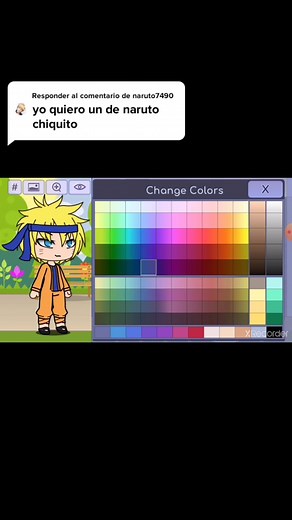 Cómo crear a Naruto Uzumaki en Gacha Life