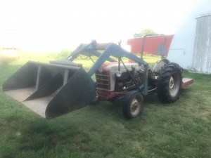1958 Ford 801 2WD Tractor W/Loader & Mower | Agriculture