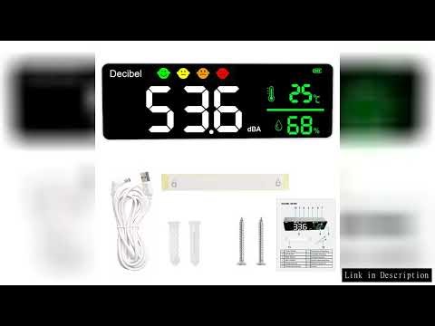 Decibel Meter Wall-mounted Noise Sound Level Meter 3 in one wih rechargeable battery