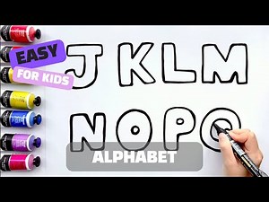 Let’s Draw and Color the Alphabet J to Q! 🎨 Bright colors and fun learning!