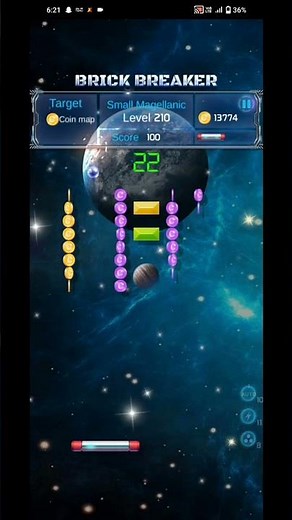 Brick Breaker Level 210 Gameplay | Fast Mobile Arcade Walkthrough #games #gaming #brick #arcade