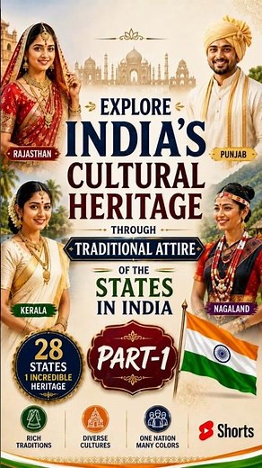 Explore India's Cultural Heritage Through Traditional Dresses of Indian States - Part 1