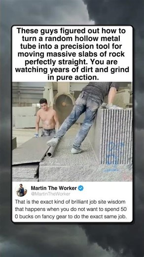 GENIUS METAL PIPE STONE CUTTING HACK