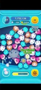 「ツムツム x Disney Tsum Tsum 」使用5變4技能達到2000萬分~~~~マリー+