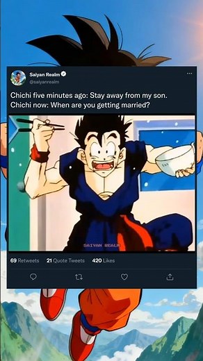 Videl has lunch with Gohan and family #dragonball #goku #dragonballz #dbz