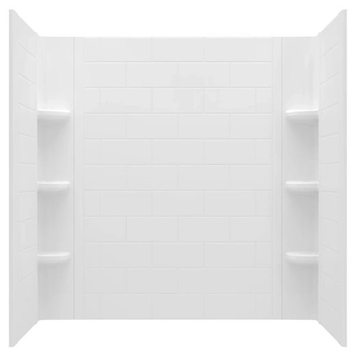 Princeton® PRO 60 x 30 x 60-inch Direct to Stud Subway Tile Bathtub Wa
