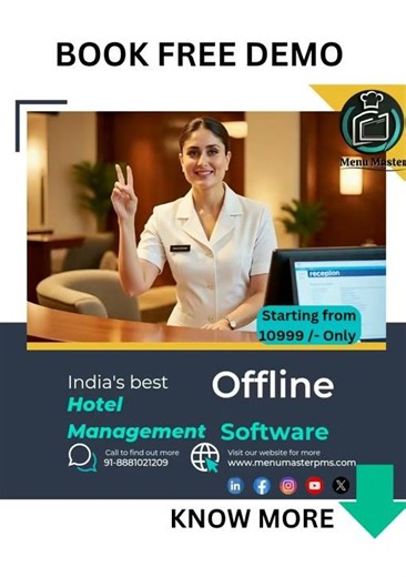 Hotel management software | Free Demo | Hotel PMS | MenuMaster PMS #hotelsoftware #menumasterpms