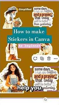 How to Make Stickers in Canva as a Beginner| Canva Tips |Easy Tips #canvatips #stickerdesign