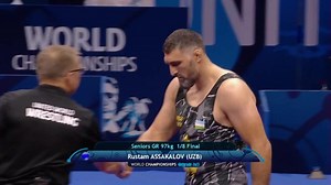 Gabriel Alejandro ROSILLO KINDELAN (CUB) vs. Rustam ASSAKALOV (UZB) | Seniors World Championships 2023 | Eighth Final | GR 97Kg