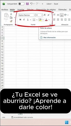 ¡Transforma tu Excel con color en menos de 2 minutos!