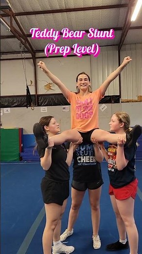 Stunt Tutorial: Teddy Bear (Prep) #superbasicstunts #easystunts #learntostunt #cheerstunts #novice