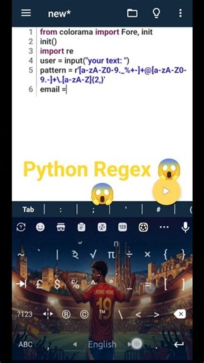 Python Regex: Count Emails with findall #python #regex #coding #pydroid3
