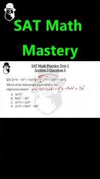 SAT Math - Section 3 Question 5