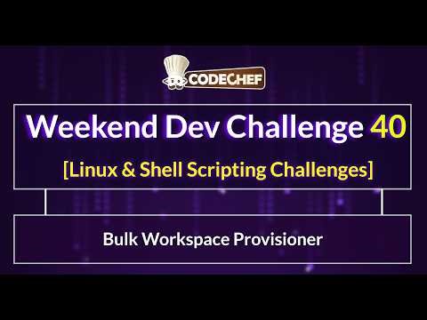 Bulk Workspace Provisioner | Weekend Dev 40 | Linux & Shell Scripting Challenges