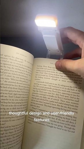 "Glocusent Rechargeable Book Light: Cozy, Portable & Perfect for Night Reading!"