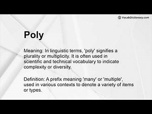 Poly Meaning
