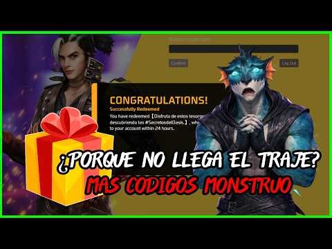 ¡ERROR Código MONSTRUO! PORQUE NO LLEGA EL ASPECTO MONSTRUO DE LAS PROFUNDIDADES CODIGO #5 GRATIS🔥