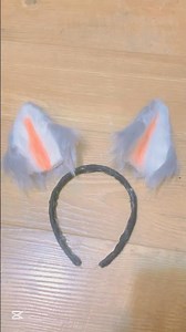 Making wolf inspired ears! 🎀 || #furry #cosplay #wolf #fyp
