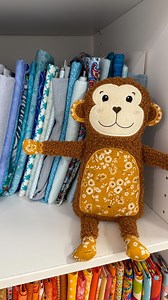 Silly Martyn Monkey 🙈 how cute is our new in the hoop Stuffed toy. So adorable and so easy to make! #monkey #stuffie #stuffedtoy #handmade #inthehoop #machineembroidery #swpea #ith | Sweet Pea Machine Embroidery