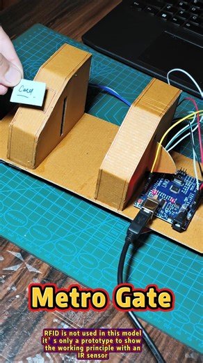 Smart Metro Entry Gate using Arduino UNO 🔥 #shorts