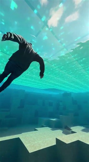 I Jumped Into REAL Minecraft Water!