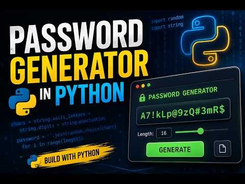 Building Password Generator in Python